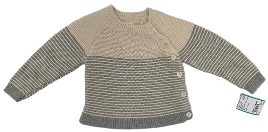 Gap (B) Blue Cream Infant Size 12-18 MO SweaterHeavy