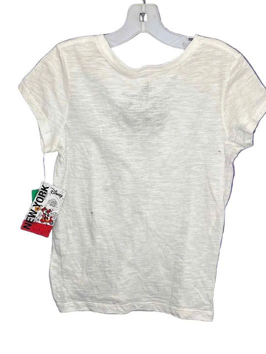 Disney (B) White Youth Size 10-12 SSTop