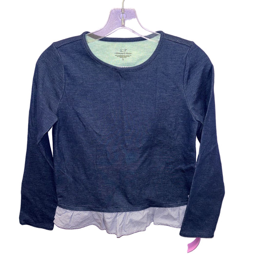 Vineyard Vines (A) Navy Youth Size 14 LSTop