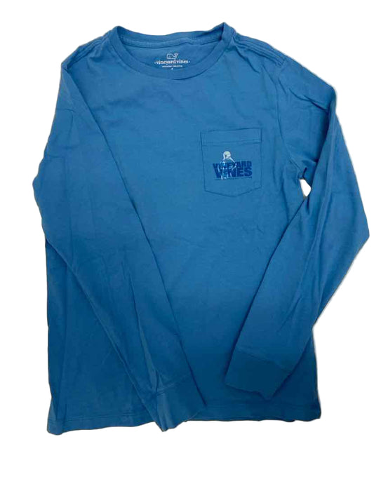 Vineyard Vines (A) Blue Youth Size 8 LSTop