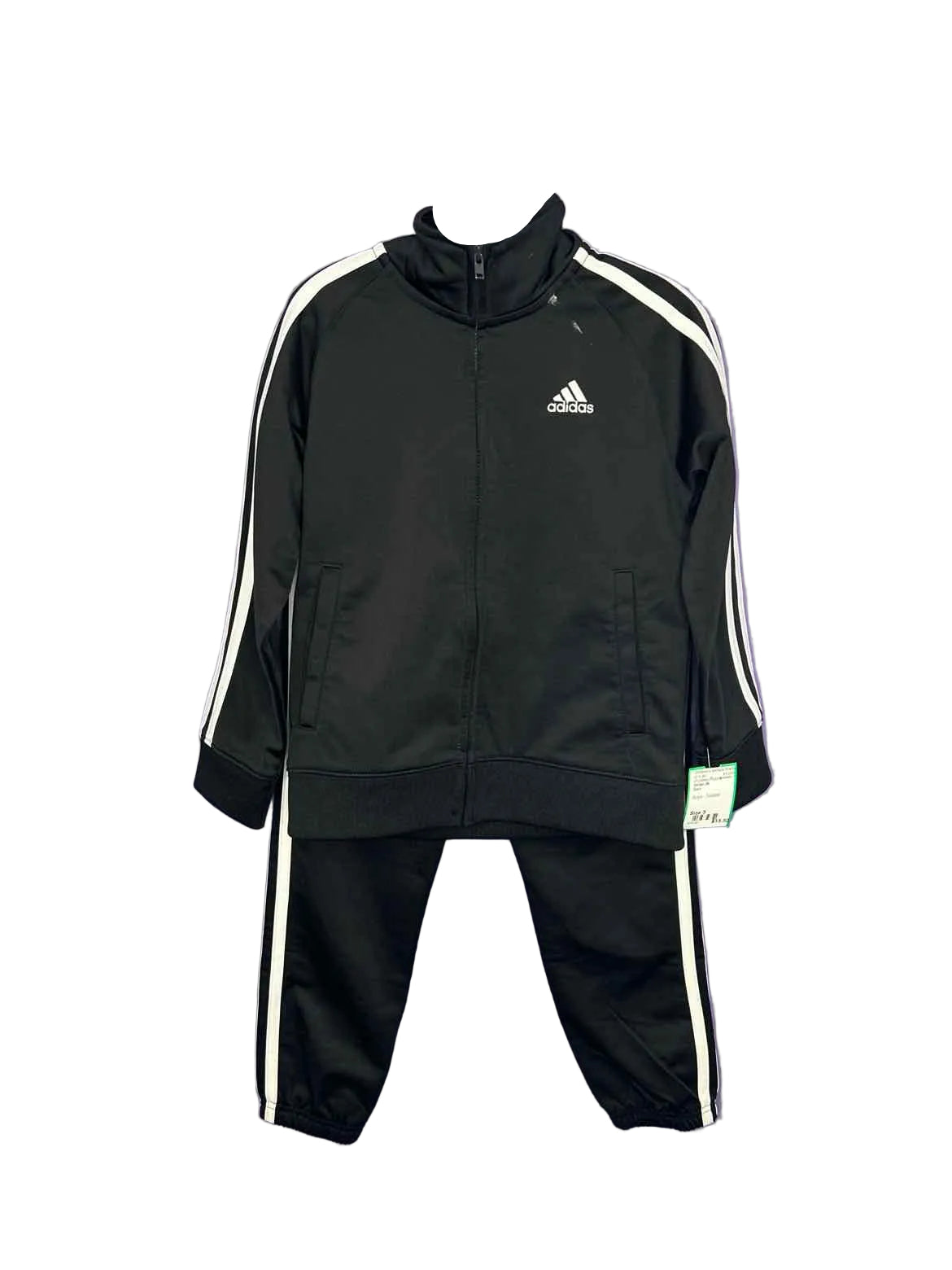 Adidas (B) Black Toddler Size 5 2PCAthleticPantSuit