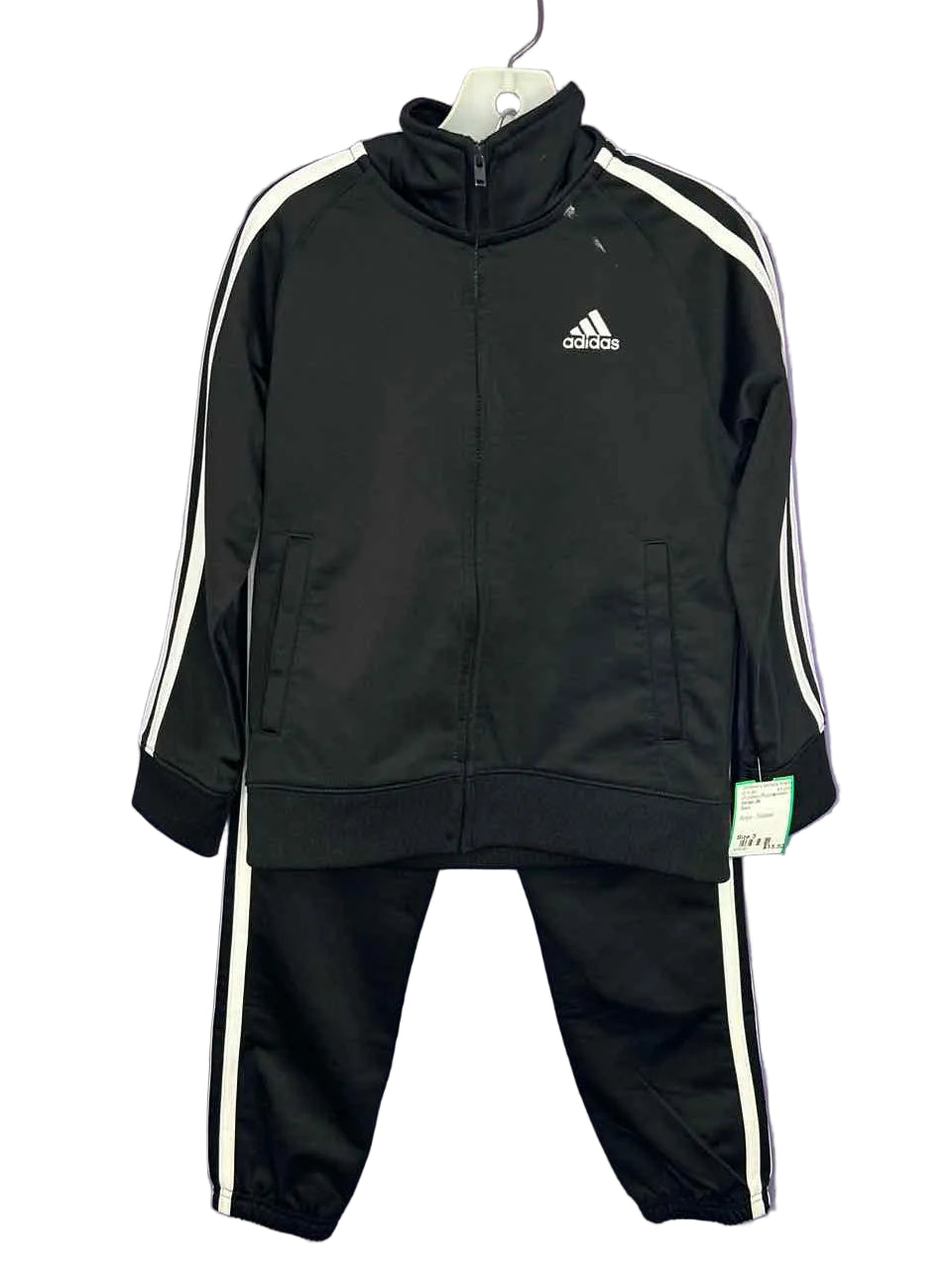 Adidas (B) Black Toddler Size 5 2PCAthleticPantSuit