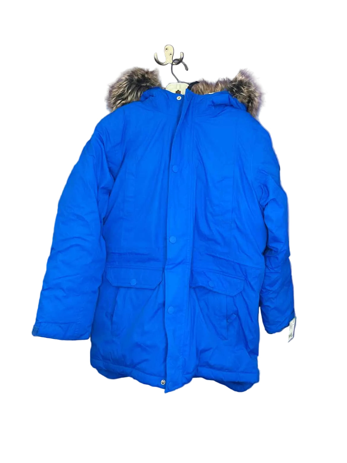 Lands End Royal Blue Youth Size 10-12 Jacket Heavy