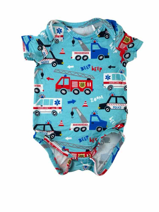 Little Sleepies (A) Blue Infant Size 0-3 MO SSTop