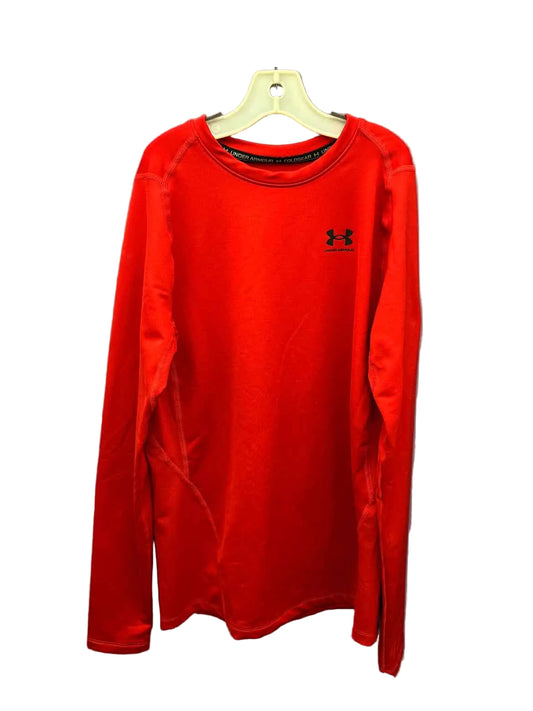 Under Armour (B) Red Youth Size 14-16 AthleticTopLS