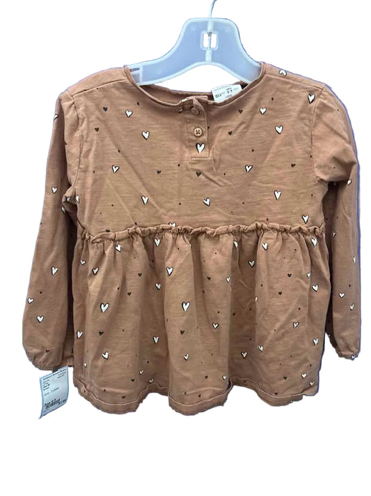 Zara (B) Brown Toddler Size 4-5 LSTop