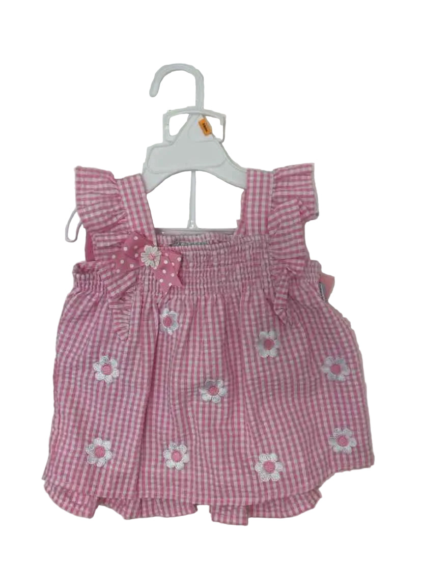 Rare Editions (B) Pink print Infant Size 12 MO 2PC Casual