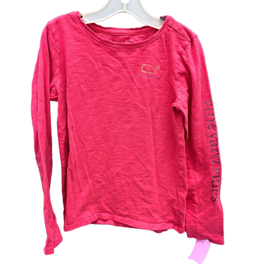 Vineyard Vines (A) Pink Youth Size 10-12 LSTop