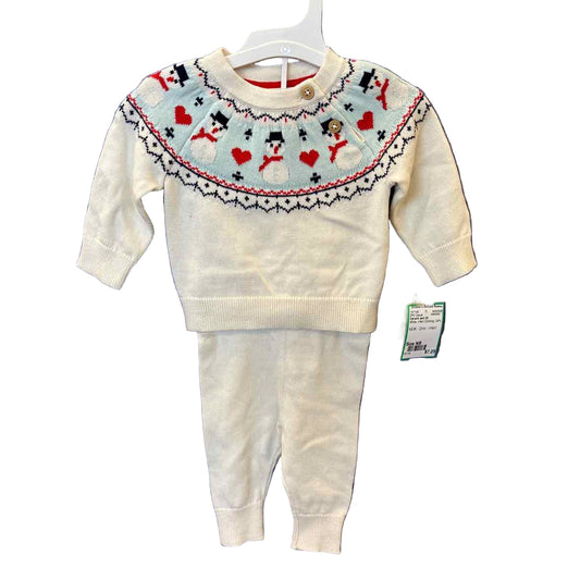 Cat and Jack (D) White Infant Size NB 2PC Casual