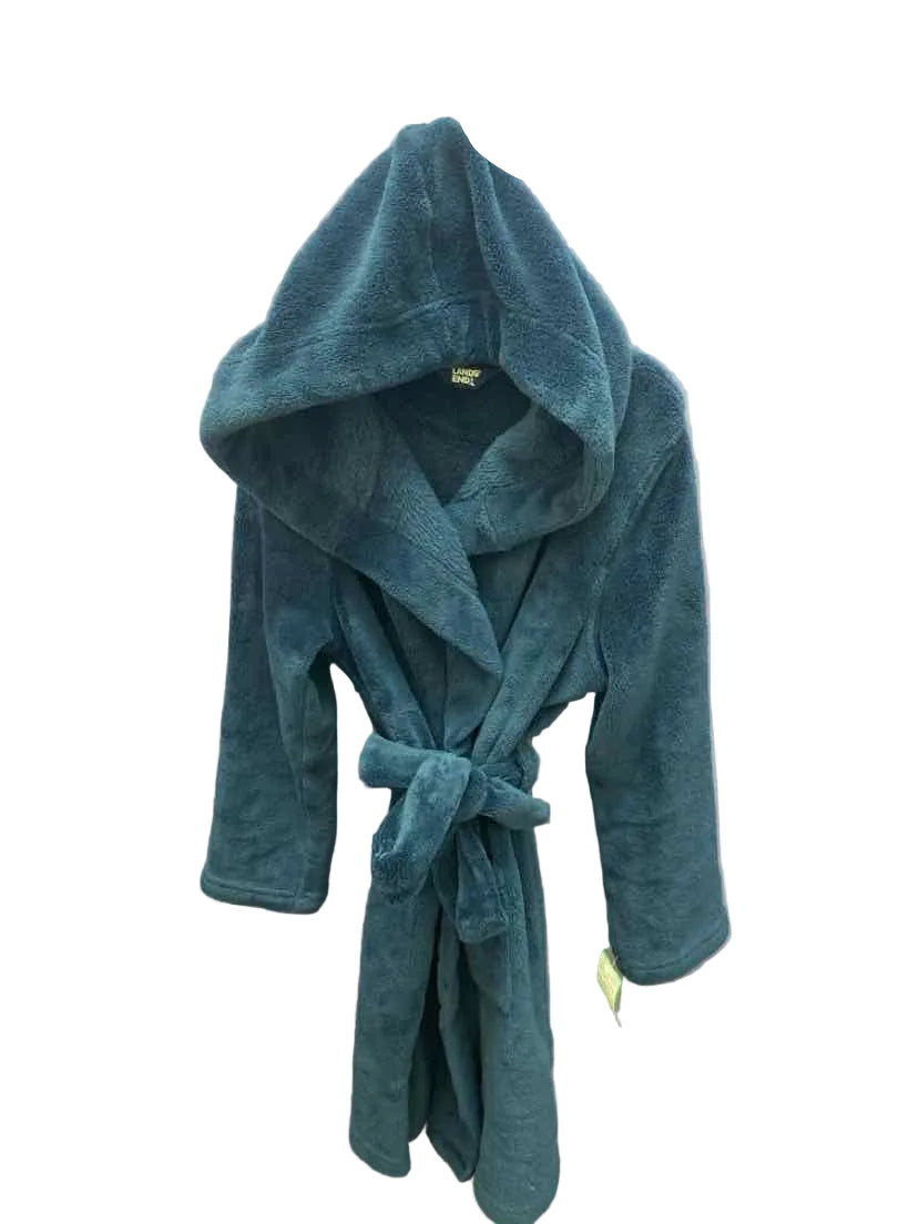Lands End Navy Youth Size 8 Bathrobe