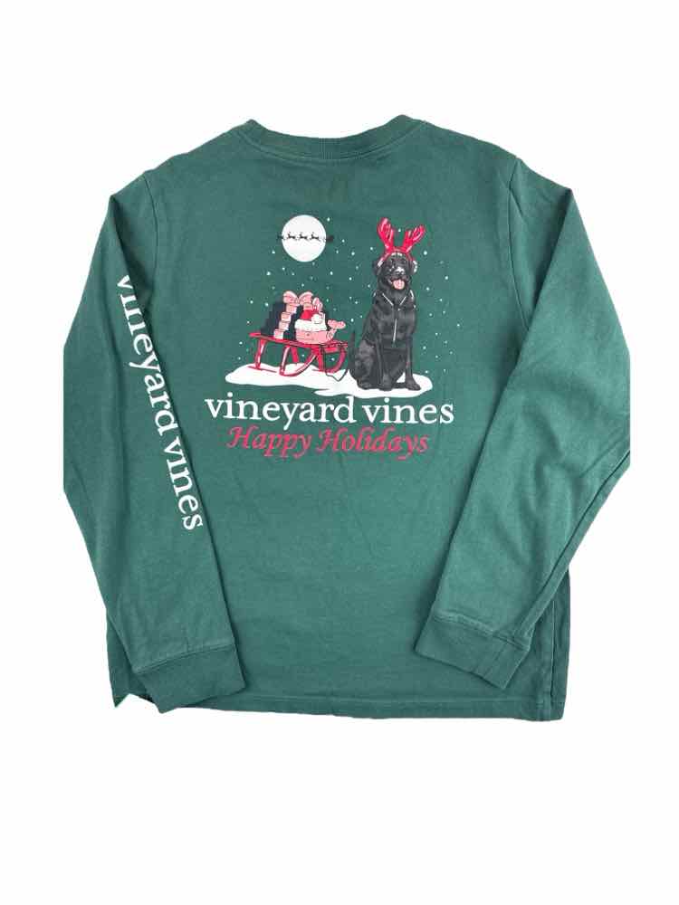 Vineyard Vines (A) Christmas Youth Size 7 LSTop
