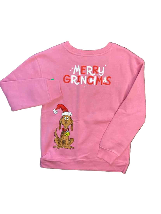 the grinch Pink Youth Size 10 Sweatshirt