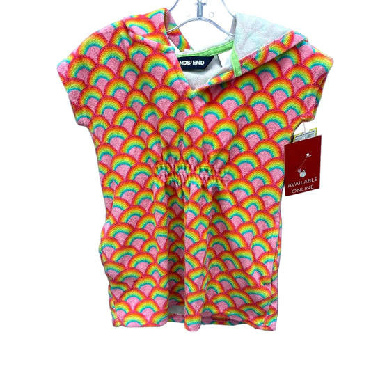Lands End Rainbow Toddler Size 2T Swim Cover-up