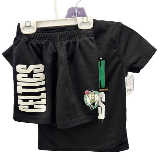 NBA (B) Sports Team Toddler Size 4 2PC Celtics Shorts Set