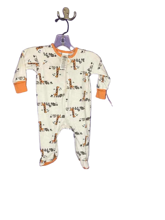 Gerber (D) Cream Orange Infant Size 0-3 MO 1PCSleepwear