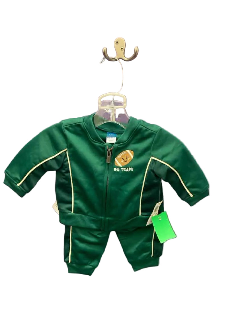 Old Navy (C) Green Infant Size 0-3 MO 2PC Athletic Pant Suit