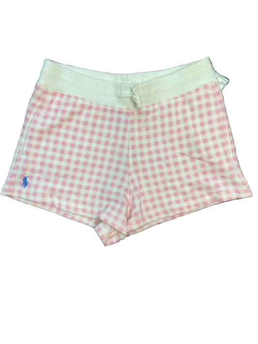 Polo Ralph Lauren (A) White Pink Youth Size 8 ShortBasic