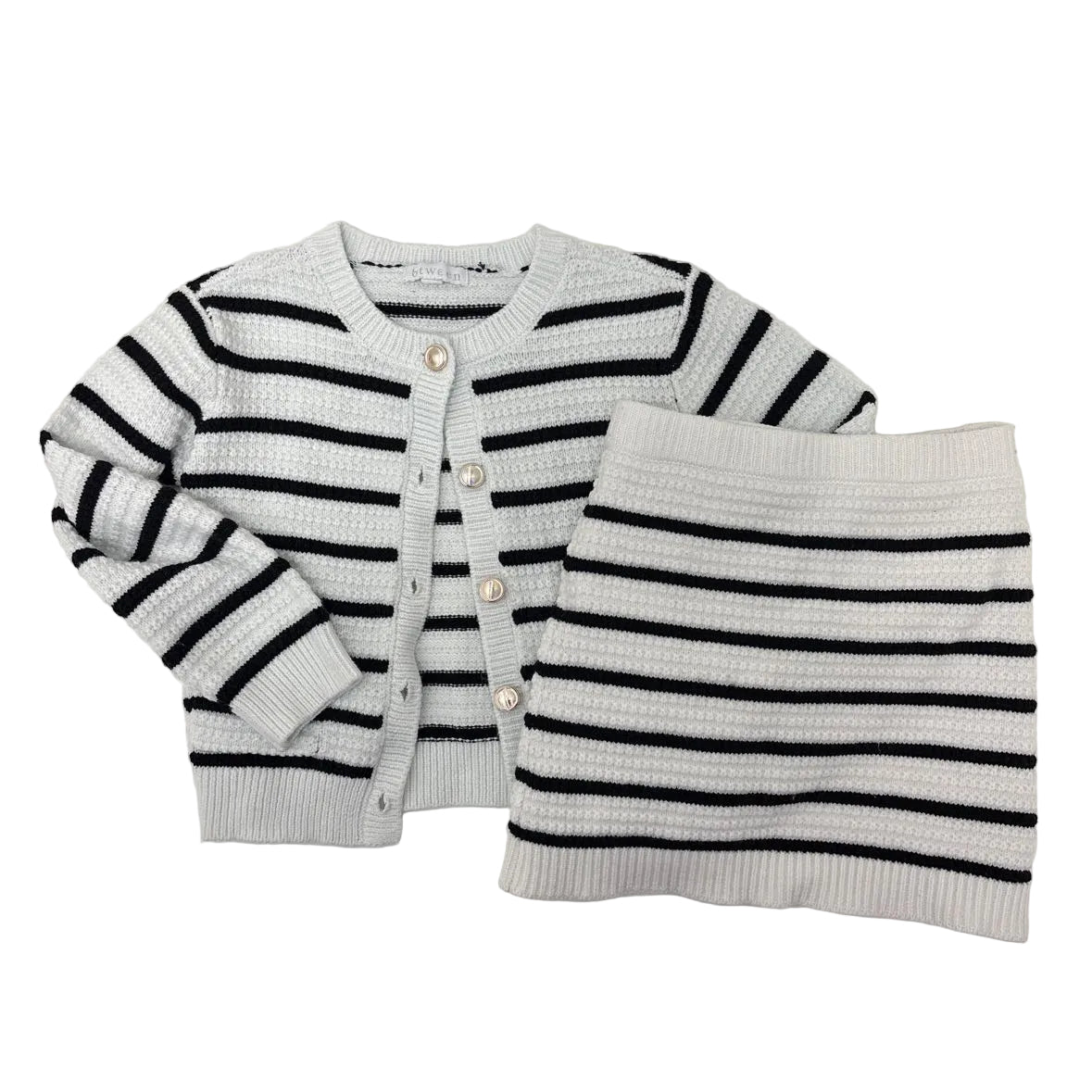 Btween (C) White Black Toddler Size 4T 2PC Casual
