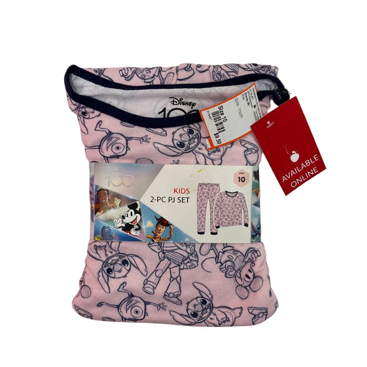 Disney (B) Pink Youth Size 10 2PCSleepwear