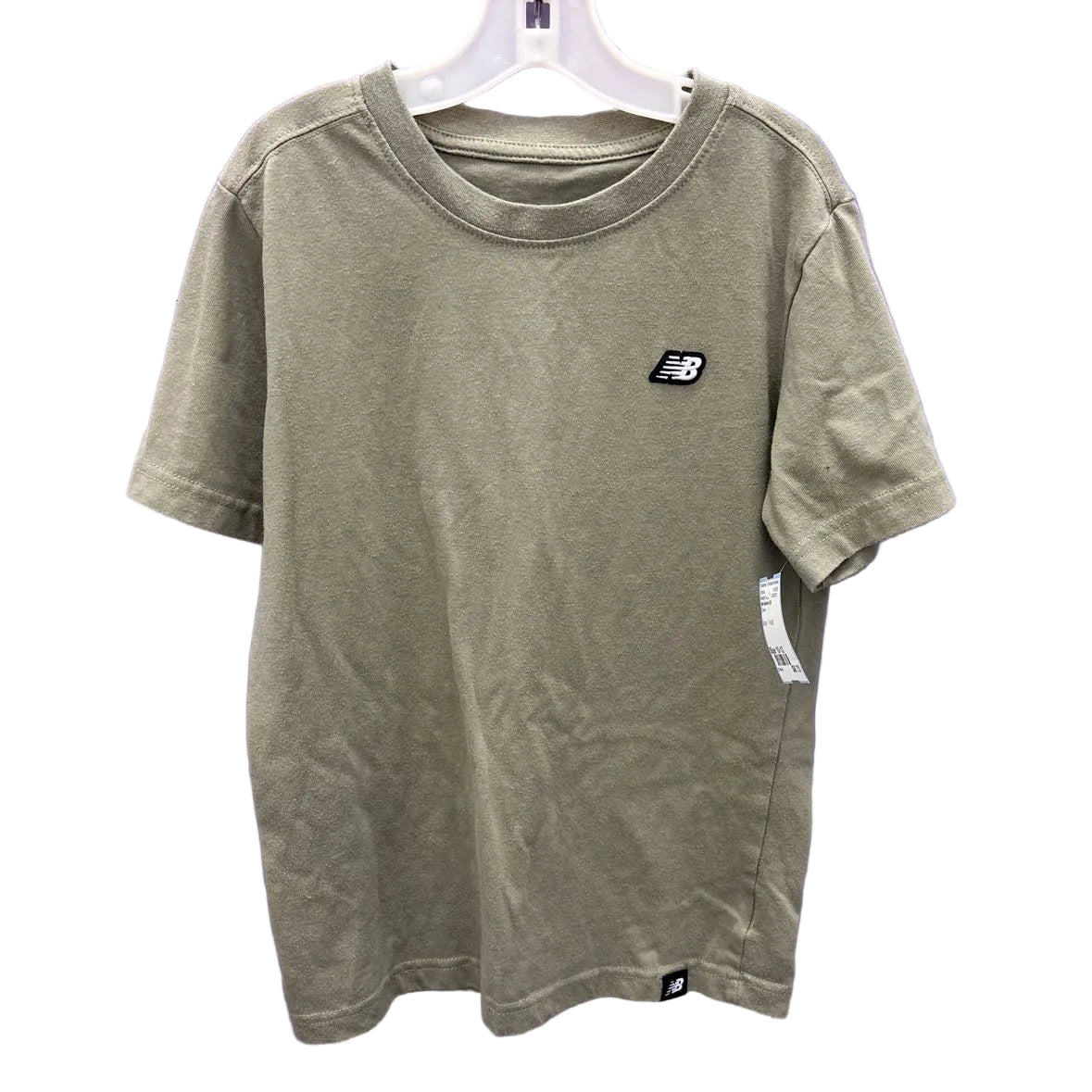 New Balance (B) Green Youth Size 10-12 Athletic Top Short Sleeve