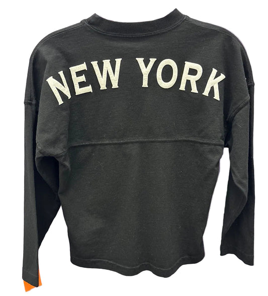 Disney (B) Black Youth Size 8 New York Spell Out Crewneck Sweatshirt