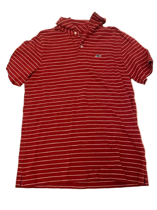 Vineyard Vines (A) Red Youth Size 12 Polo