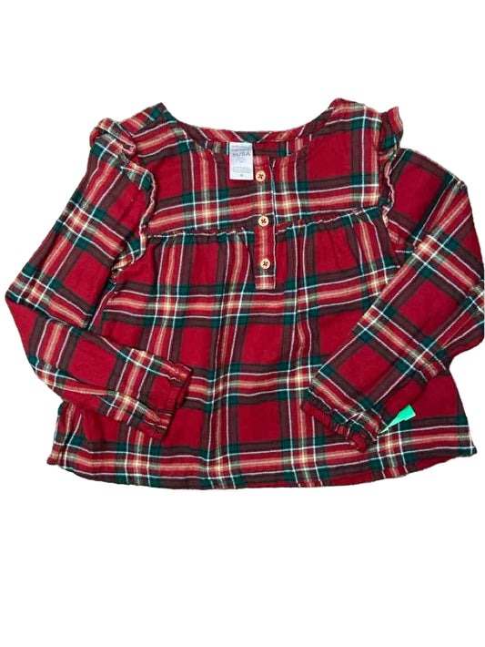 Carters (C) Red Green Toddler Size 5T LSTop