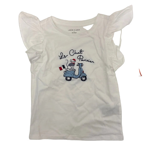 Janie and Jack (A) White Toddler Size 5 SSTop