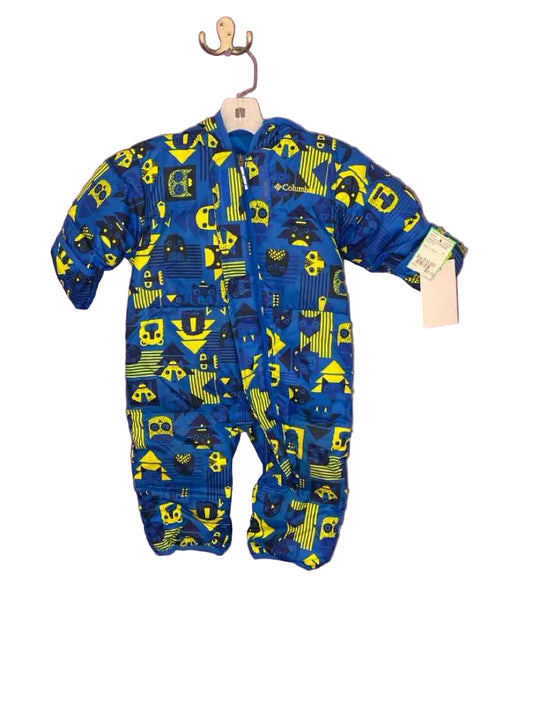Columbia - Clothing (B) Blue Print Infant Size 6-12 MO 1PC Snowsuit
