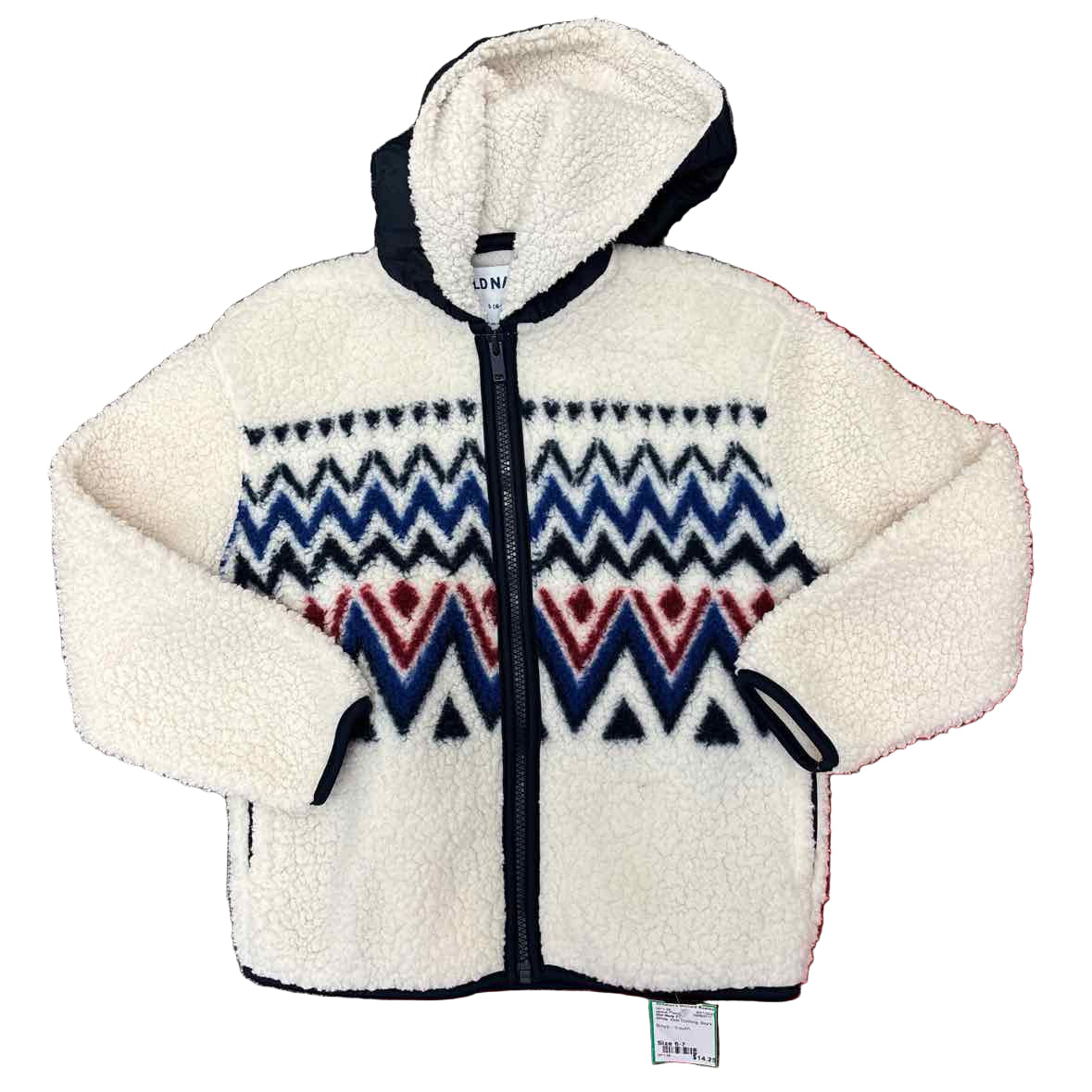 Old Navy (C) White Youth Size 6-7 Jacket Fleece