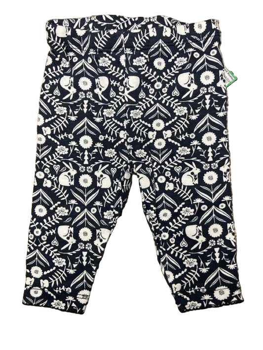 Carters (C) White Black Infant Size 3 MO BasicLeggings
