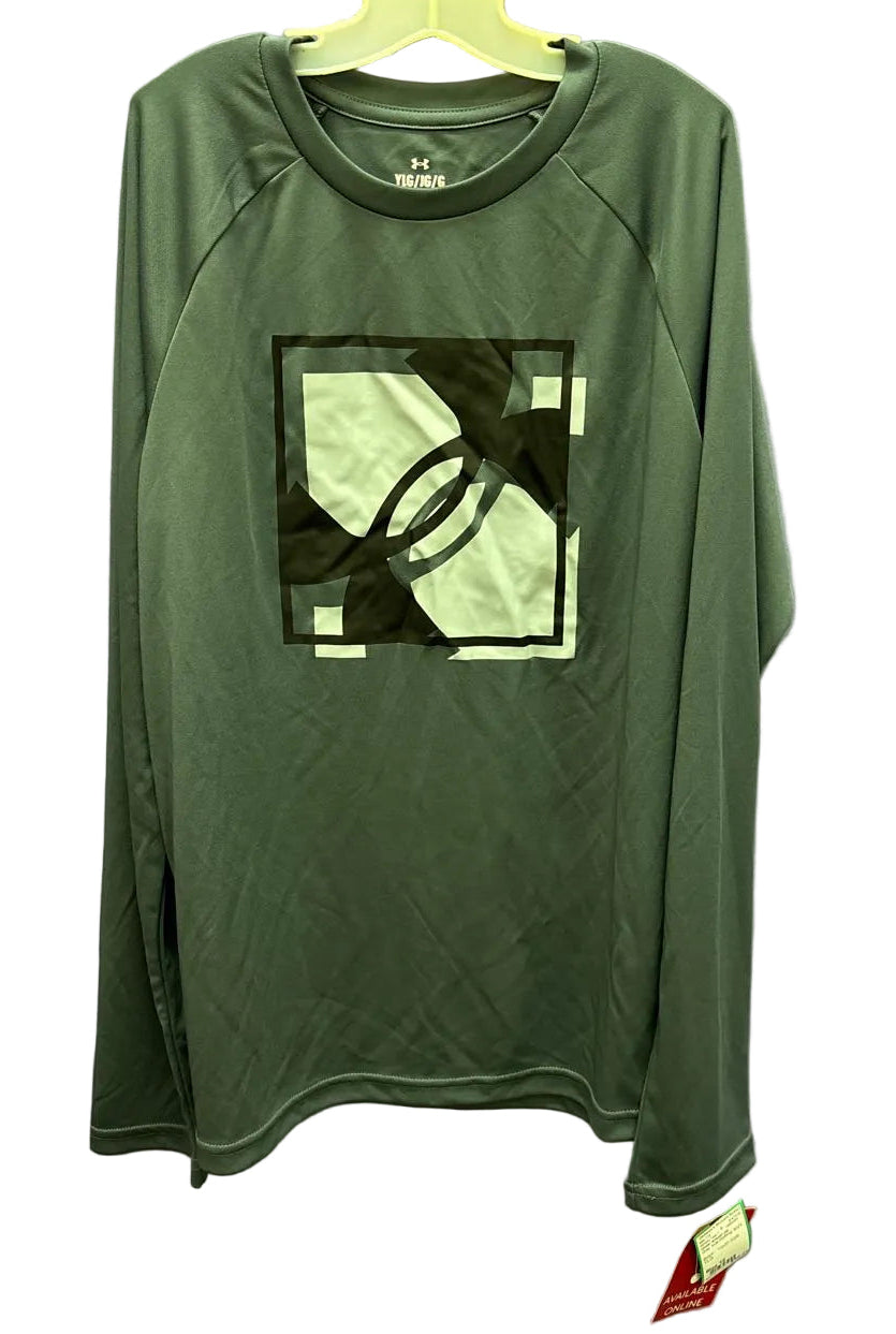 Under Armour (B) Gray Youth Size 10 Athletic Long Sleeve Top