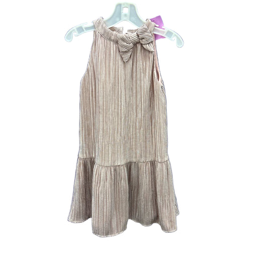 Janie and Jack (A) Rose Gold Toddler Size 4 PartyDress