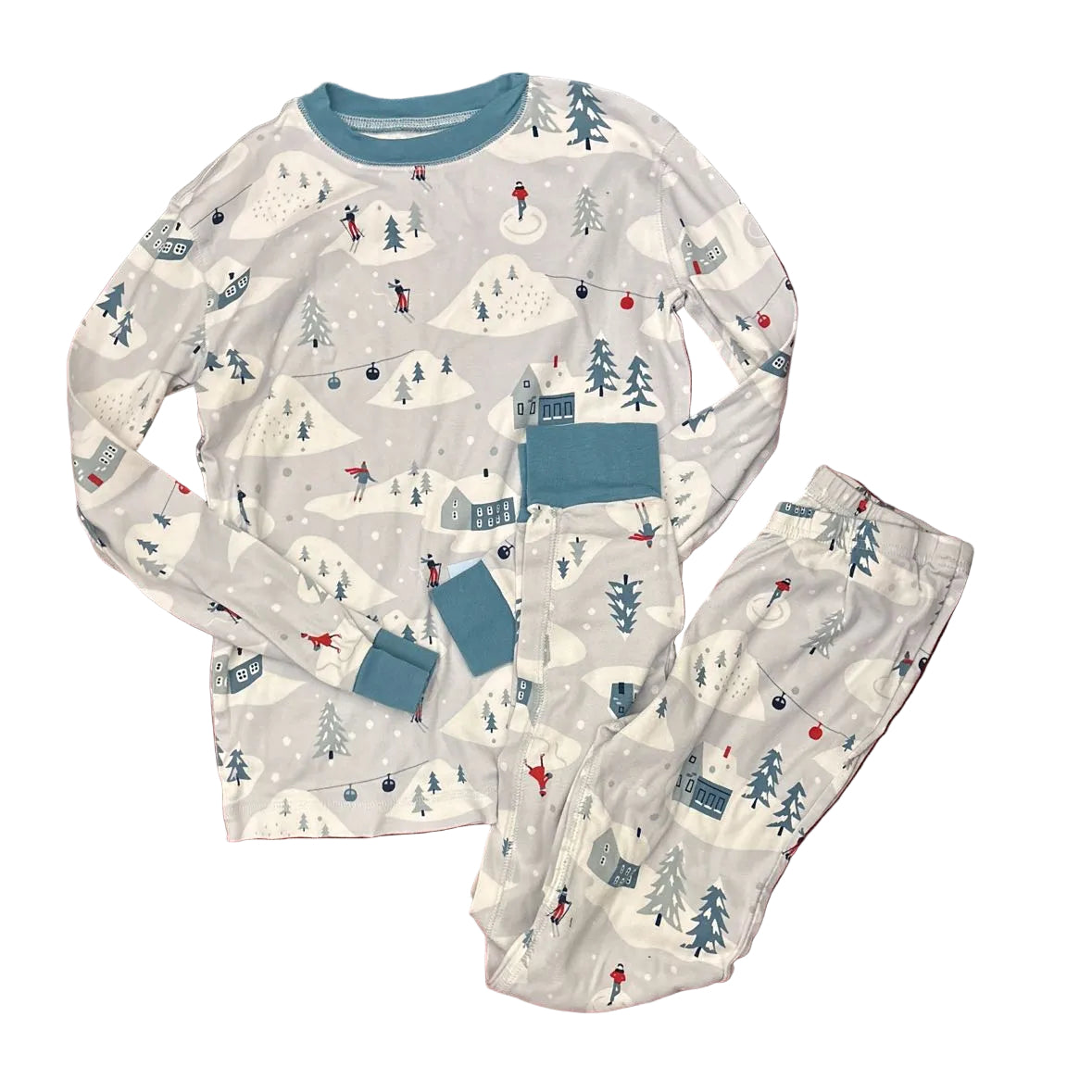 Garnet Hill (A) Gray Youth Size 12 2PCSleepwear