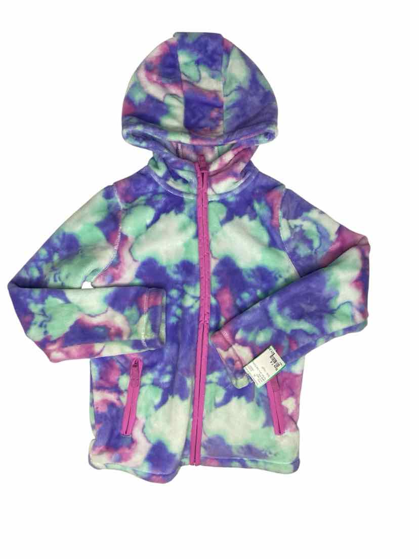 Lands End Tie Dye Youth Size 7-8 Jacket Fleece