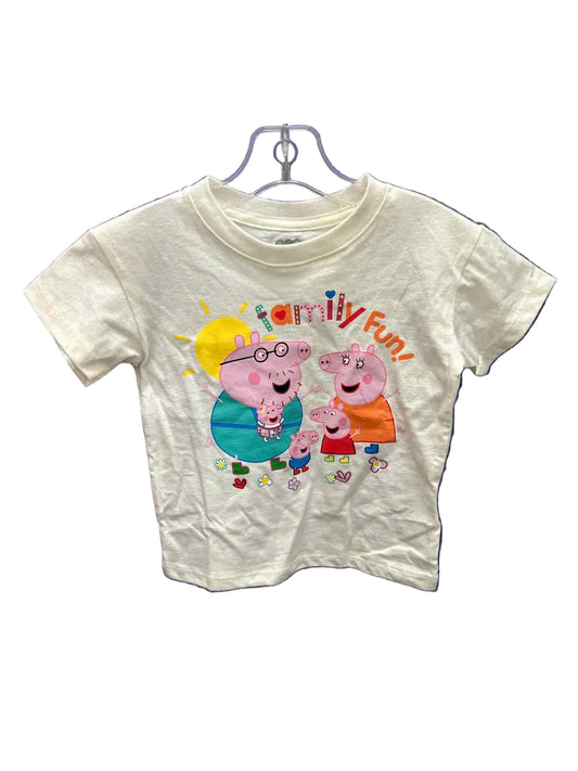 Peppa Pig Cream Toddler Size 2T SSTop