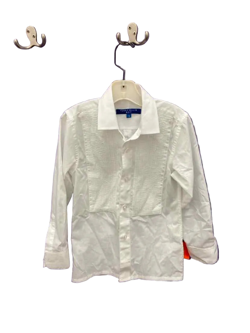 Perry Ellis White Toddler Size 5 DressShirt