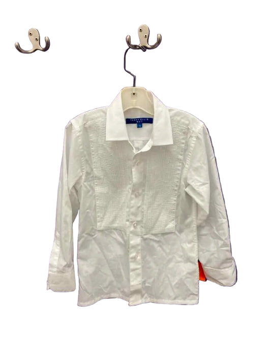 Perry Ellis White Toddler Size 5 DressShirt