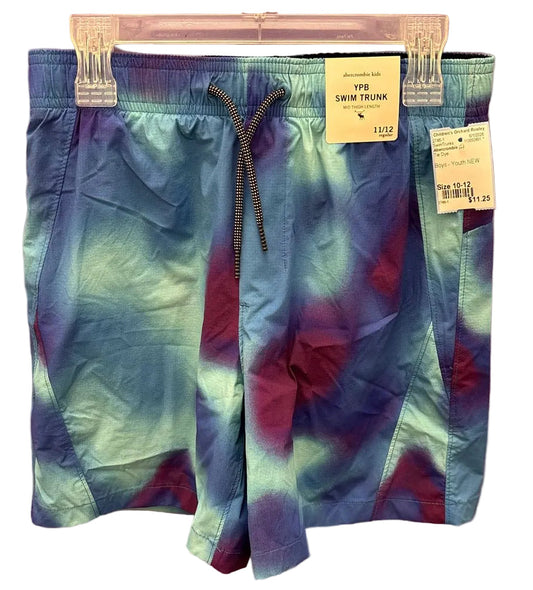 Abercrombie (C) Tie Dye Youth Size 10-12 Swim Trunks Bathingsuit