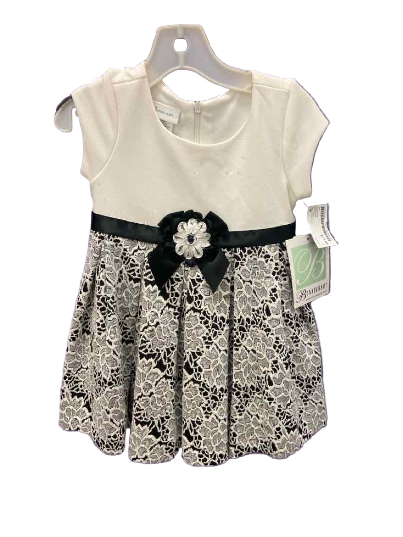 White Black Size 2T Party Dress