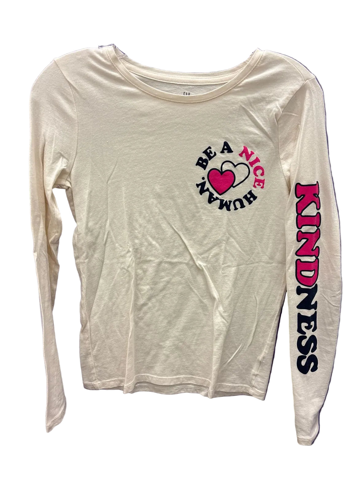 Gap (B) Cream Youth Size 14 Long Sleeve Top
