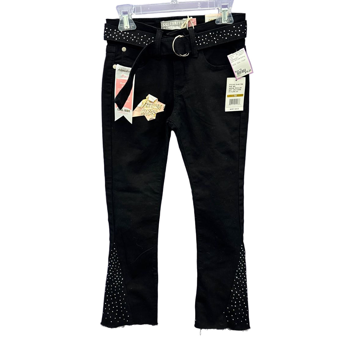 Celebrity Ace Black Youth Size 10 Jeans