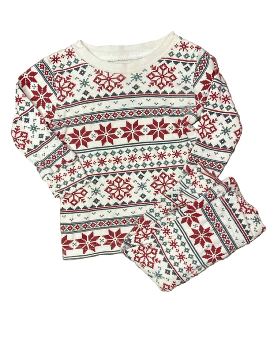 Little Planet (D) White Red Infant Size 9 MO 2PCSleepwear