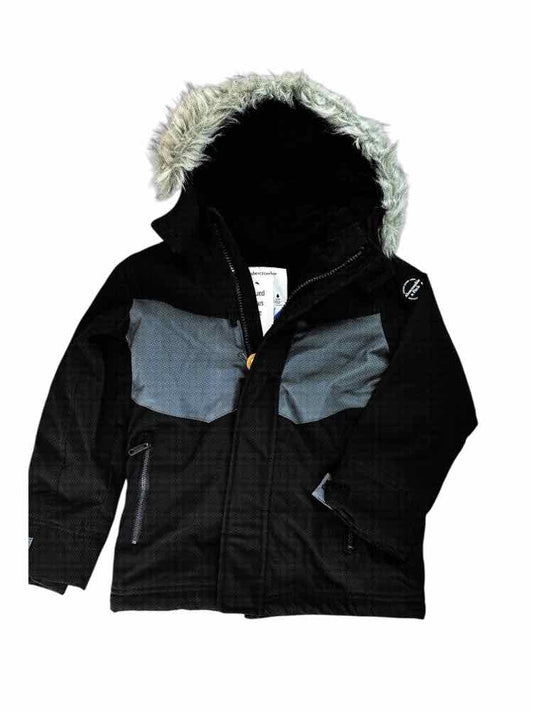 Abercrombie (C) Black Gray Youth Size 7-8 Jacket Heavy