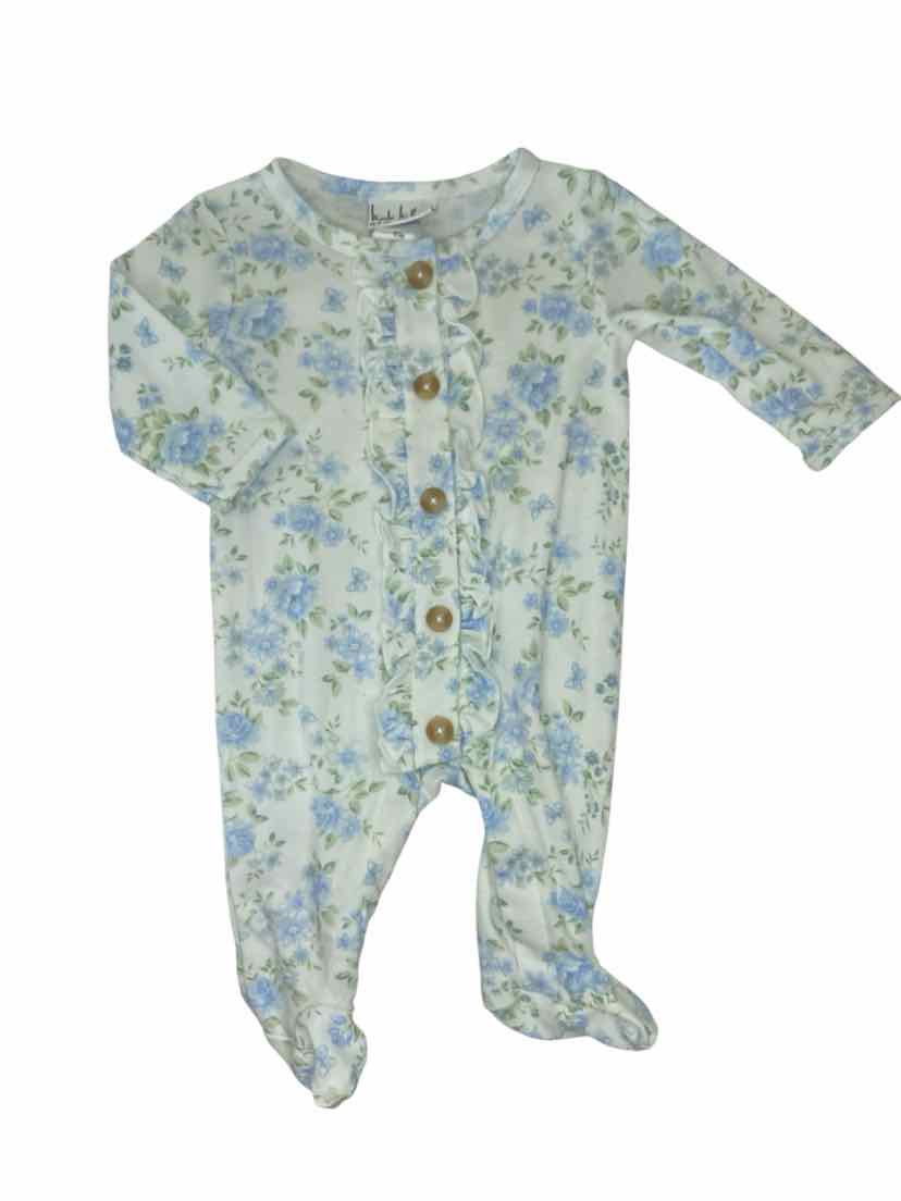 Nicole Miller (A) White Blue Infant Size 0-3 MO 1PC Casual