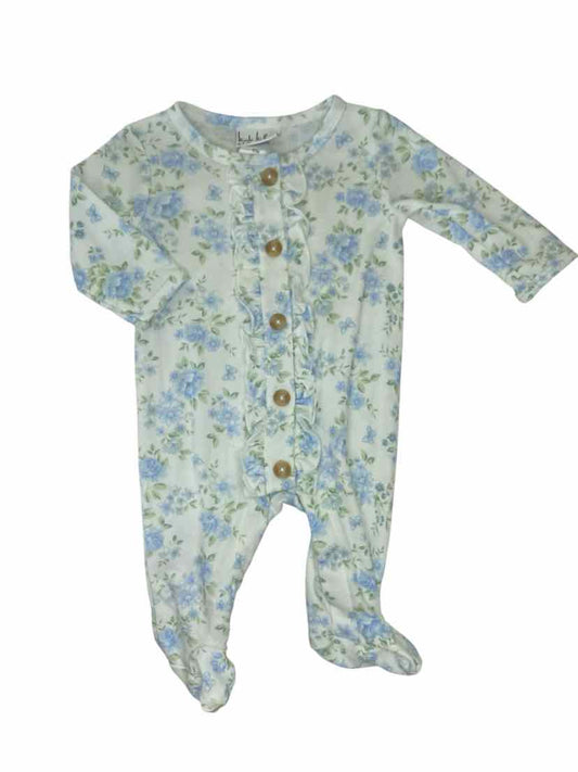 Nicole Miller (A) White Blue Infant Size 0-3 MO 1PC Casual