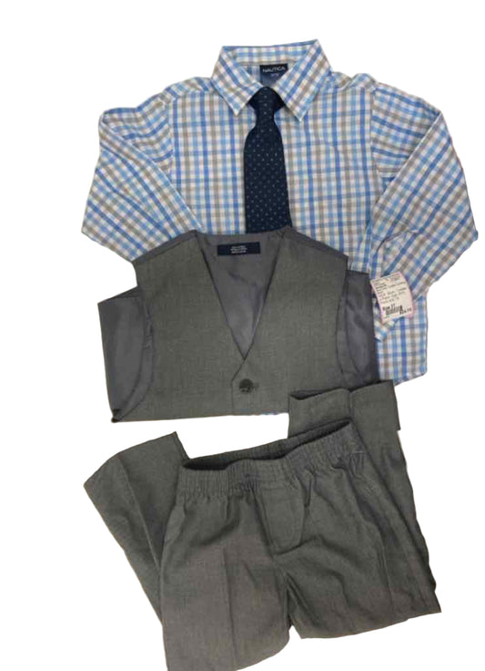 Nautica (B) Blue Gray Toddler Size 5 4PCDressy