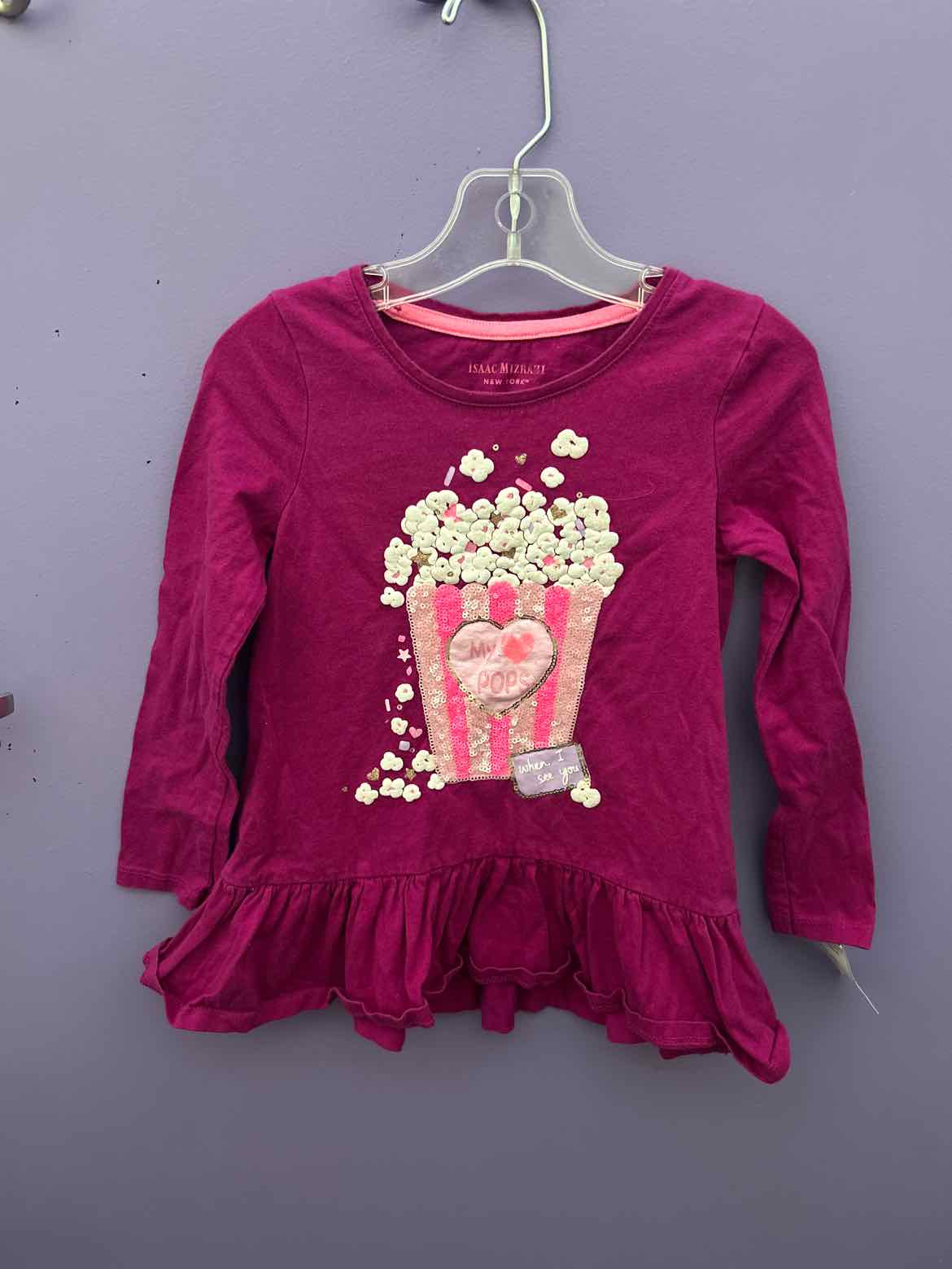 Isaac Mizrahi Baby (A) Purple Toddler Size 4 LSTop