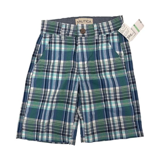 Nautica (B) Plaid Youth Size 8 Short Chino