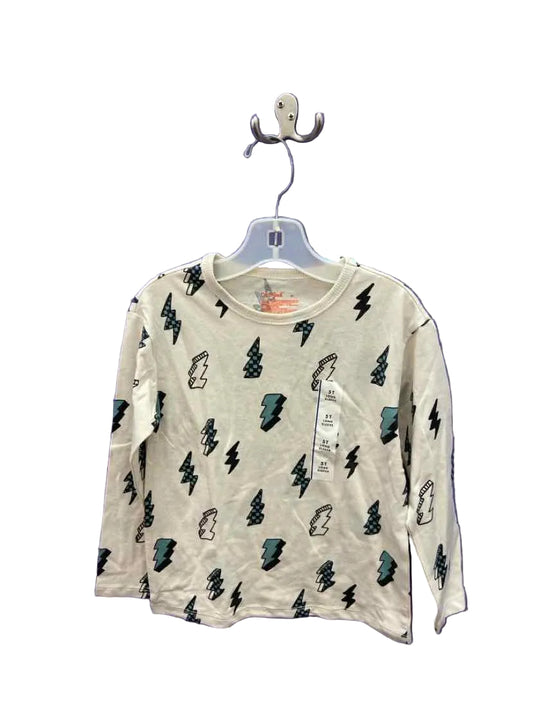 Cat and Jack (D) Cream Toddler Size 5T LSTop